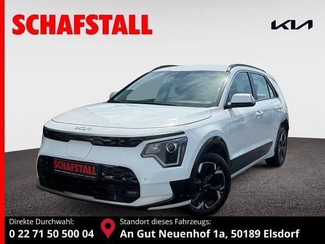 Weiss ((ud) schneeweiss) Gebraucht 2023 Kia e-Niro Vision SUV | 24.479 € (Guter Preis) - Bild 1/3