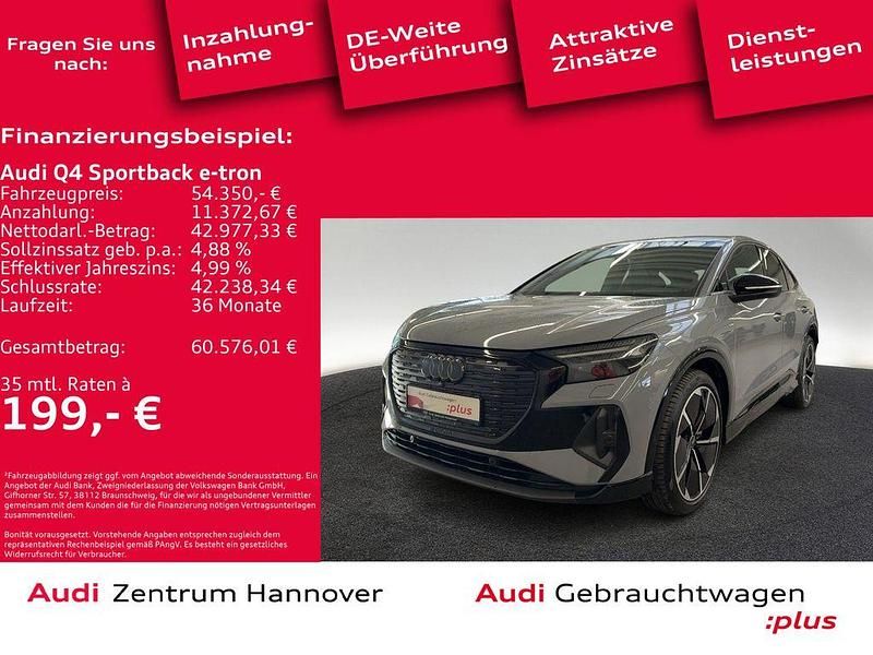 Grau Gebraucht 2025 Audi Q4 Sportback e-tron Sport SUV | 53.750 € (Fairer Preis) - Bild 1/4