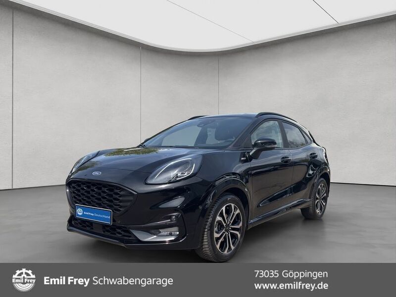 Schwarz agate black metallic Gebraucht 2024 Ford Puma ST-Line X SUV | 25.740 € - Bild 1/4