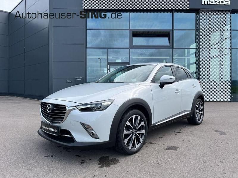 Mondsteinweiß metallic Gebraucht 2015 Mazda CX-3 Sports-Line SUV | 13.990 € (Fairer Preis) - Bild 1/4
