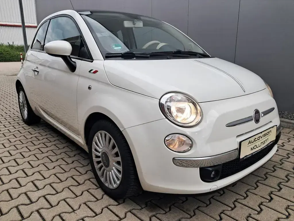Gebraucht Fiat 500 Lounge 69 PS (50 kW) 2008 Weiß Kleinwagen