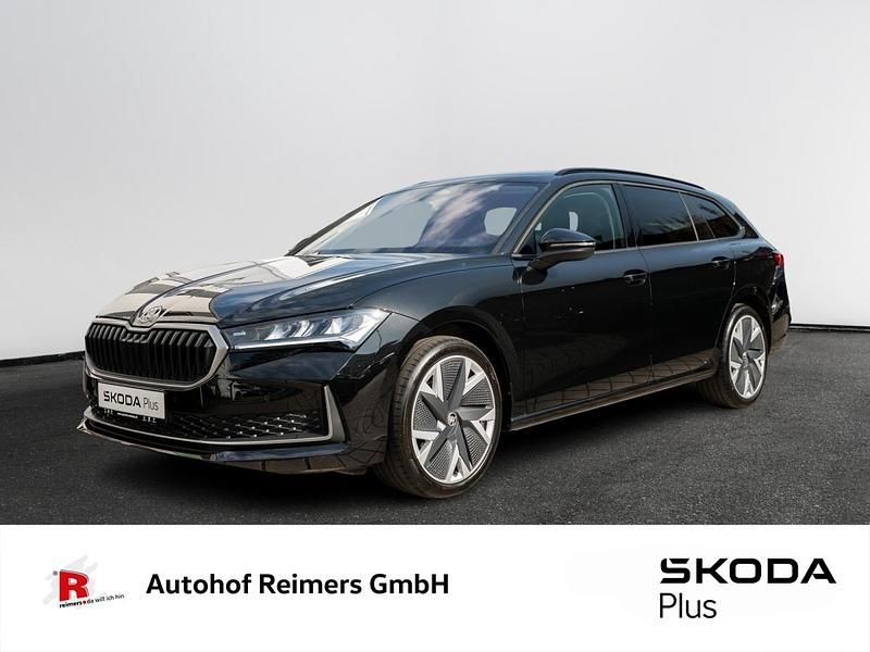 Onyxschwarz metallic Gebraucht 2024 Skoda Superb Selection Kombi | 34.990 € (Teuer) - Bild 1/4