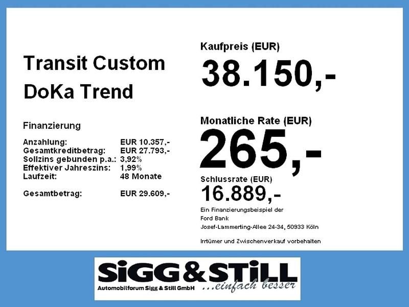 Neu Ford Transit Custom Trend 150 PS (110 kW) 2026 Frost weiß Van / Kleinbus