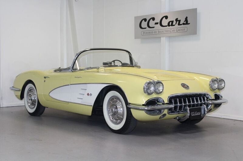 Gelb Gebraucht 1958 Corvette C1 Cabrio | 119.900 € - Bild 1/4