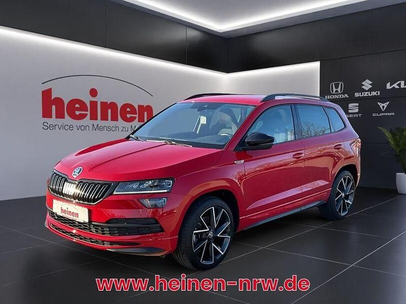 Rot Gebraucht 2020 Skoda Karoq SportLine SUV | 25.909 € (Guter Preis) - Bild 1/4