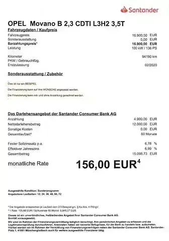 Używany Opel Movano 100 KM (73 kW) 2020 Andere Van