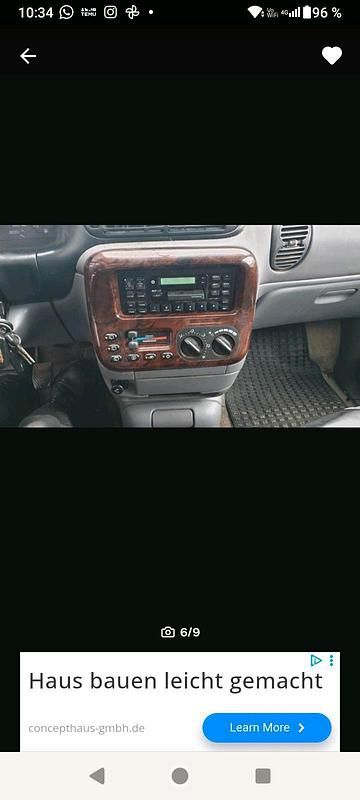 Gebraucht Chrysler Voyager 150 PS (110 kW) 1999 Schwarz Van / Kleinbus