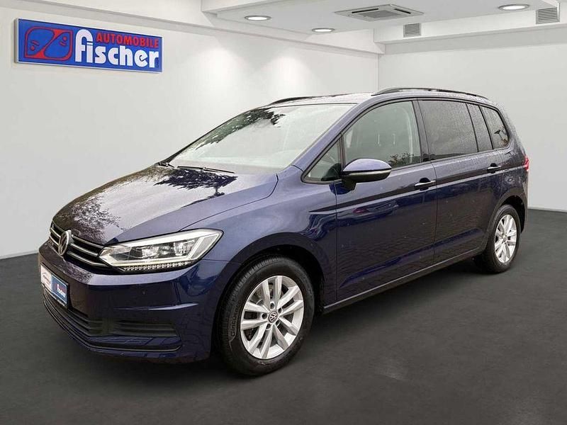 Atlantic blue metallic Gebraucht 2017 VW Touran Comfortline Van / Kleinbus | 16.850 € (Guter Preis) - Bild 1/4