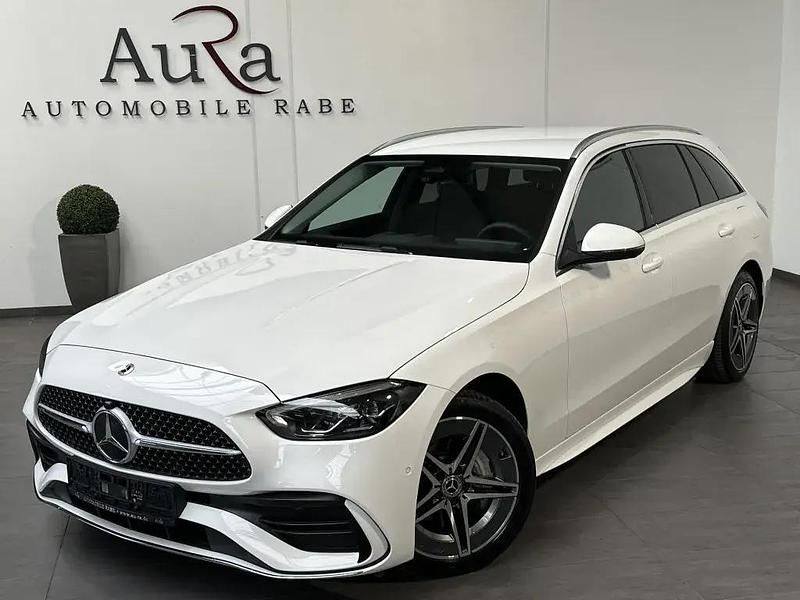 Polarweiã Gebraucht 2023 Mercedes C300e AMG line Kombi | 37.449 € (Guter Preis) - Bild 1/4