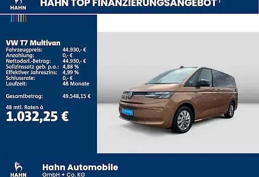 Używany VW Multivan Life 150 KM (110 kW) 2024 Pomarańczowy Minivan