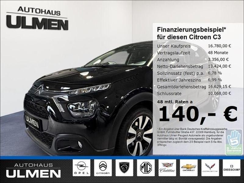Gebraucht Citroën C3 Shine 110 PS (80 kW) 2023 Schwarz Kleinwagen