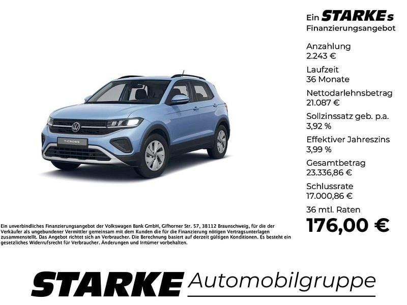 Weiß Gebraucht 2024 VW T-Cross Life SUV | 23.330 € (Fairer Preis) - Bild 1/4