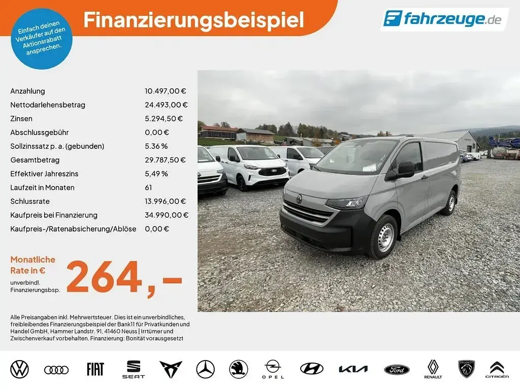 Neu VW Transporter 110 PS (80 kW) 2026 Grau Van