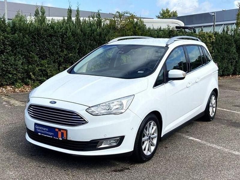 Weiß Gebraucht 2015 Ford Grand C-Max Titanium Van / Kleinbus | 9.980 € (Teuer) - Bild 1/4