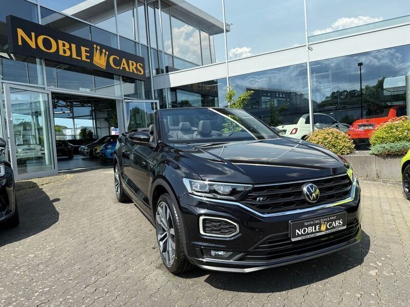 Deep black perleffekt (metallic) Gebraucht 2021 VW T-Roc Cabriolet R-line Cabrio | 27.790 € (Fairer Preis) - Bild 1/4