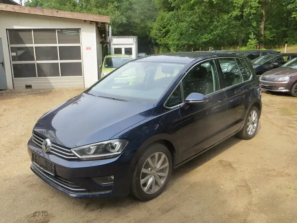 Gebraucht VW Golf Sportsvan Highline 150 PS (110 kW) 2014 Blau Van / Kleinbus