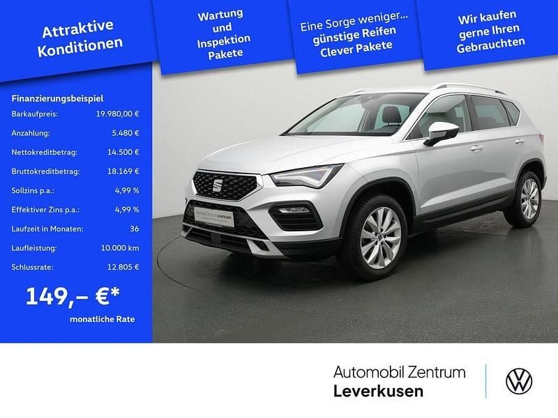 Schwarz / reflex silber (metallic) Gebraucht 2023 Seat Ateca Style SUV | 19.980 € (Superpreis) - Bild 1/4