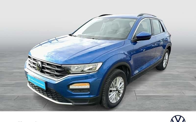 Ravennablau metallic Gebraucht 2021 VW T-Roc Style SUV | 17.227 € (Guter Preis) - Bild 1/4
