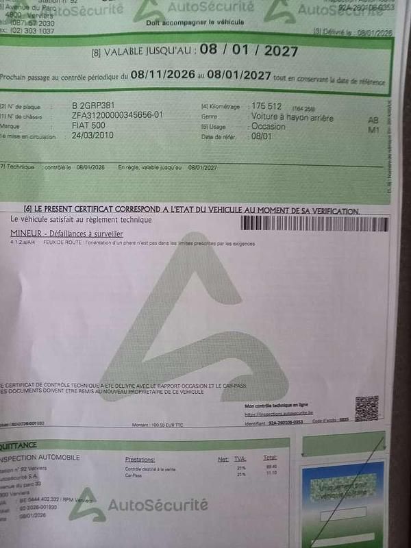 Schwarz Gebraucht 2010 Fiat 500 Limousine | 3.500 € (Fairer Preis) - Bild 1/4