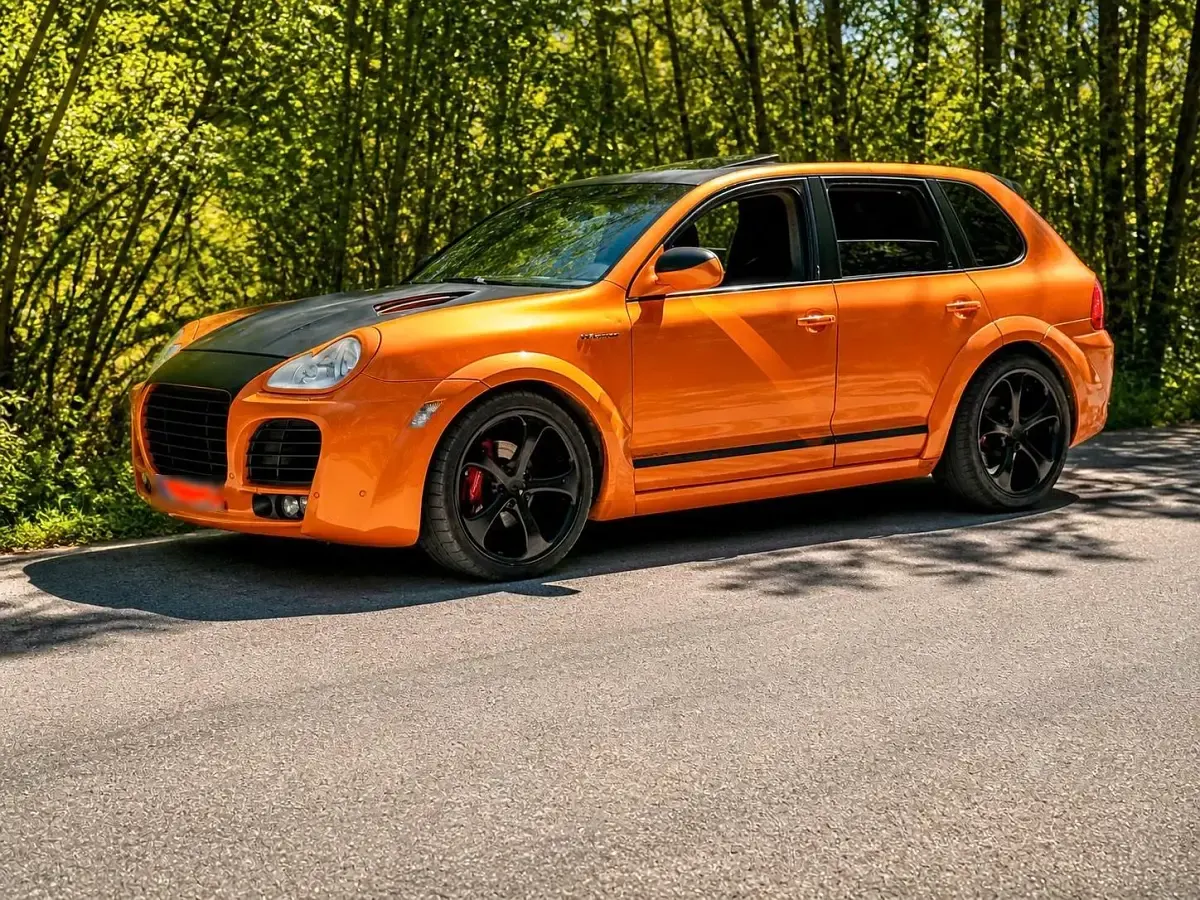 Gebraucht Porsche Cayenne Turbo 500 PS (367 kW) 2004 Orange SUV