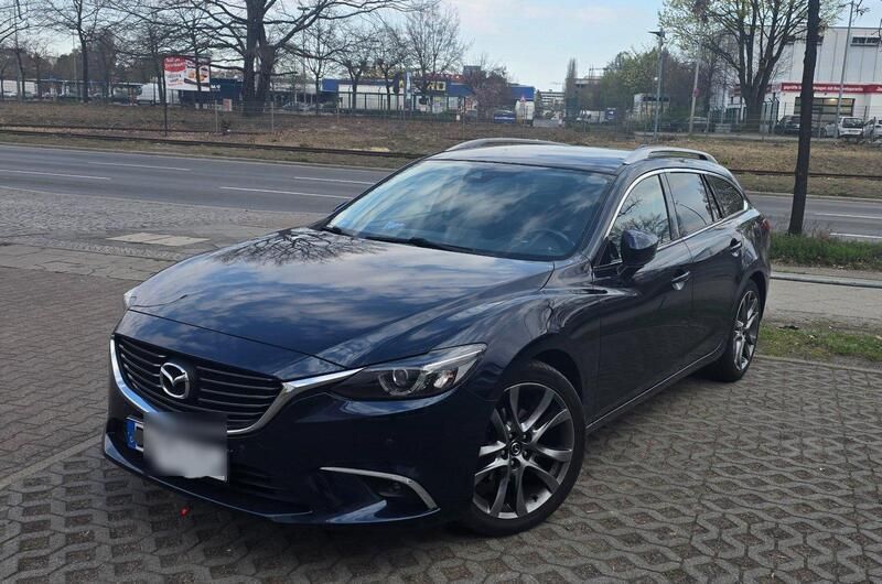 Blau Gebraucht 2017 Mazda 6 Sports-Line Kombi | 12.600 € (Fairer Preis) - Bild 1/4