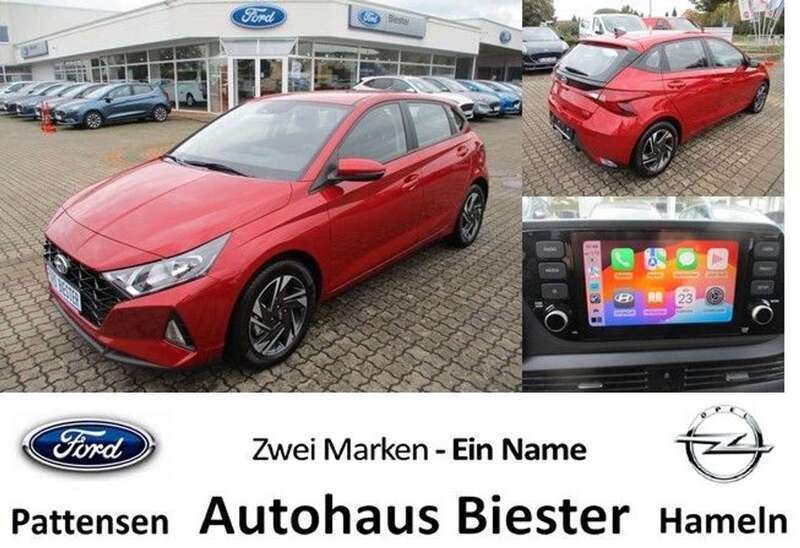 Dragon red (metallic) Gebraucht 2023 Hyundai i20 Select Limousine | 16.500 € (Fairer Preis) - Bild 1/4