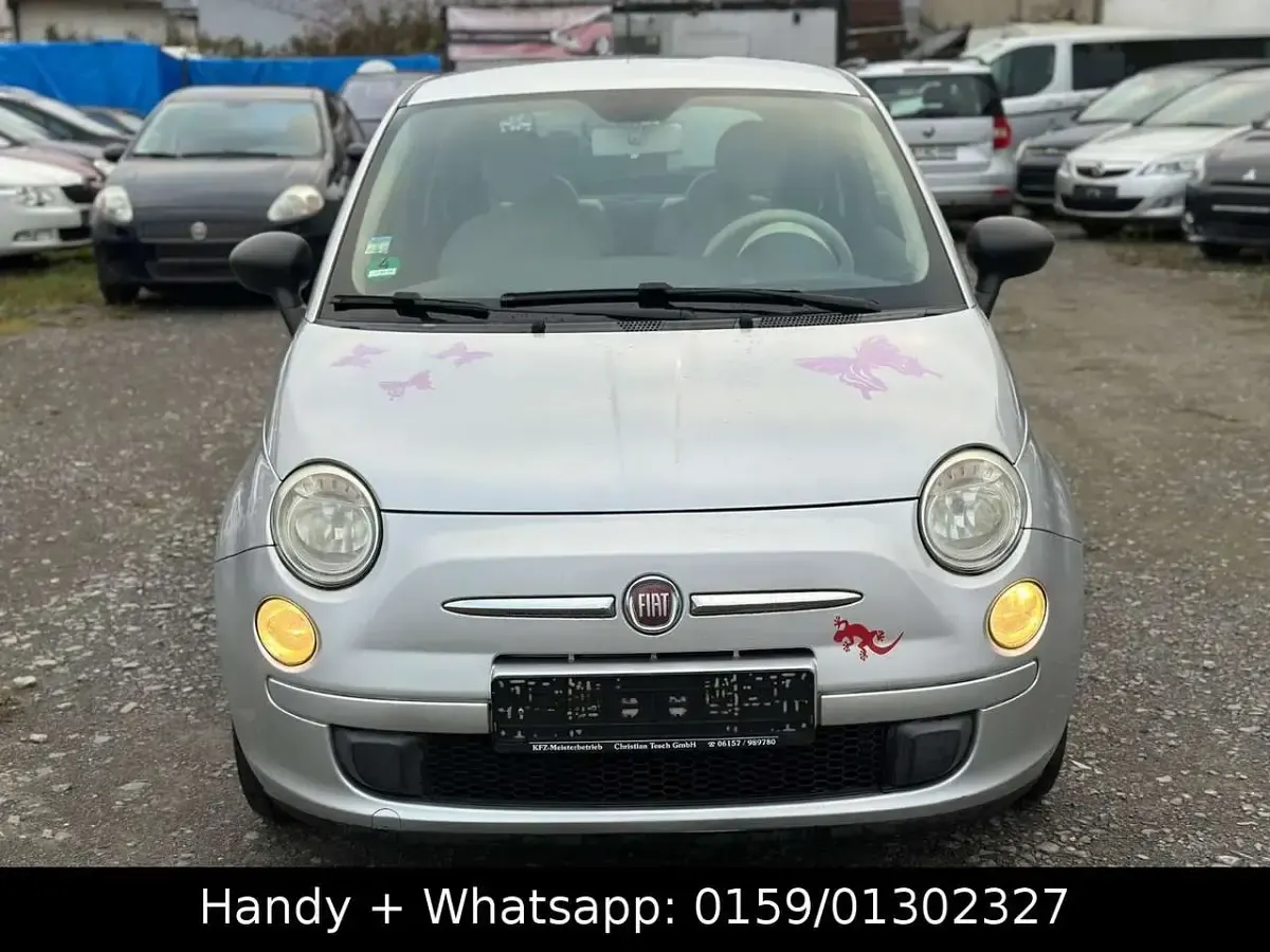 Gebraucht Fiat 500 Pop 69 PS (50 kW) 2011 Silber Kleinwagen
