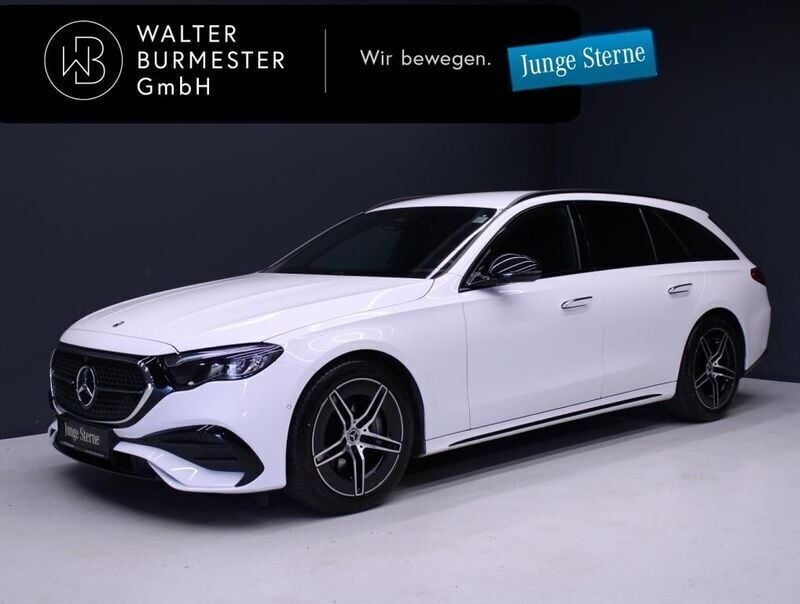 Gebraucht Mercedes E220 AMG 197 PS (144 kW) 2024 Unilack polarweiß Kombi