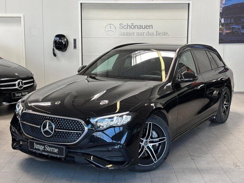 Schwarz Gebraucht 2024 Mercedes E220 AMG Limousine | 44.680 € (Superpreis) - Bild 1/4