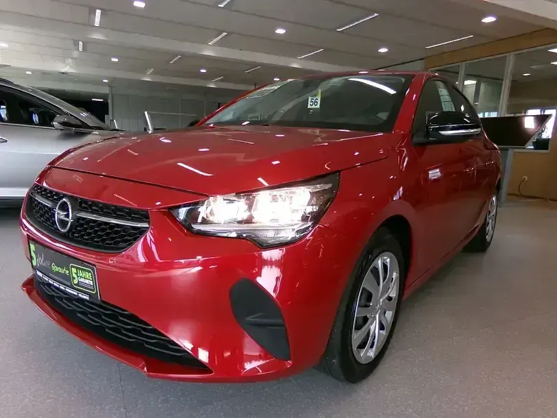 Gebraucht Opel Corsa Edition 75 PS (55 kW) 2023 Chilli rot/spiegel schwarz lackiert Kleinwagen