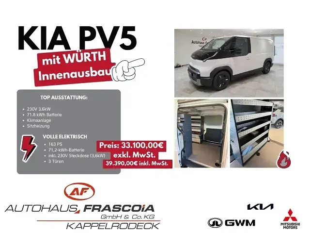 Gebraucht Kia PV5 Plus 119 kW (163 PS) 2026 Van / Kleinbus