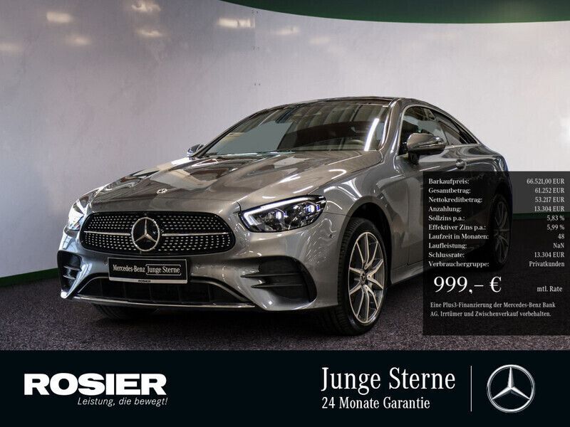 Grau / selenitgrau Gebraucht 2023 Mercedes E450 AMG Coupé | 66.521 € (Teuer) - Bild 1/4