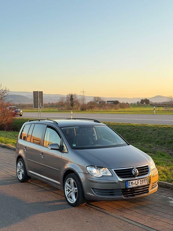 Gebraucht VW Touran Conceptline 90 PS (66 kW) 2007 Schwarz Van / Kleinbus