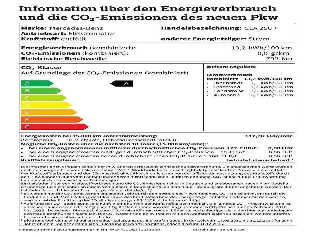 Gebraucht Mercedes CLA 250+ AMG 200 kW (272 PS) 2026 Blau Limousine