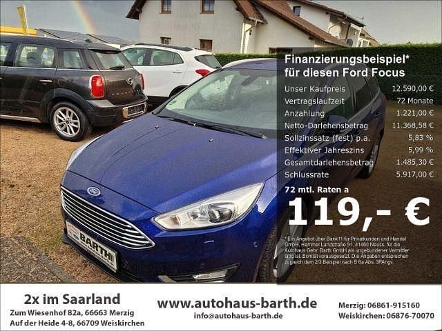 Gebraucht Ford Focus Titanium 182 PS (133 kW) 2017 Indicblau metallic (metallic) Kombi