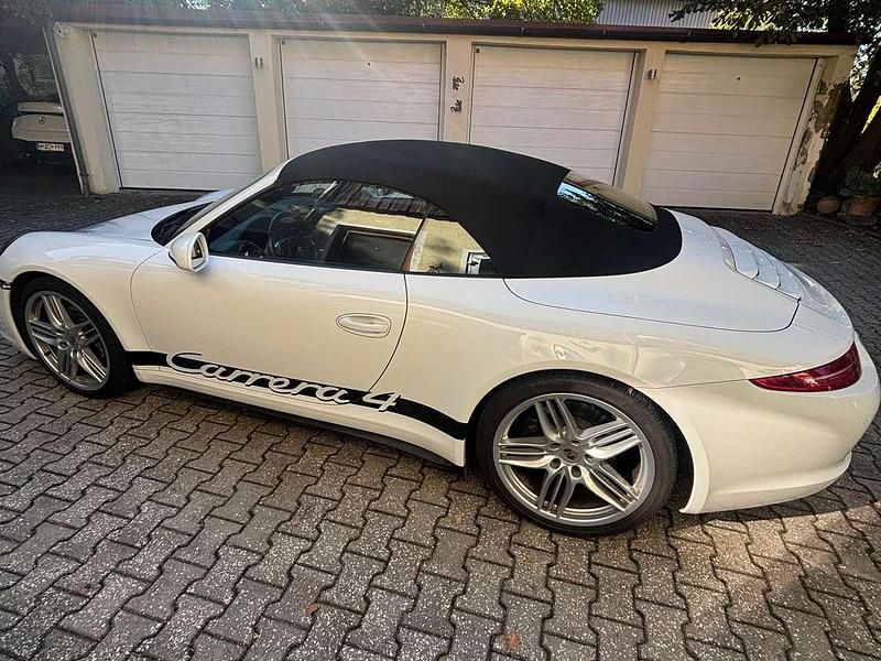 Weiß Gebraucht 2013 Porsche 911 Carrera 4 Cabriolet Cabrio | 77.900 € (Guter Preis) - Bild 1/4
