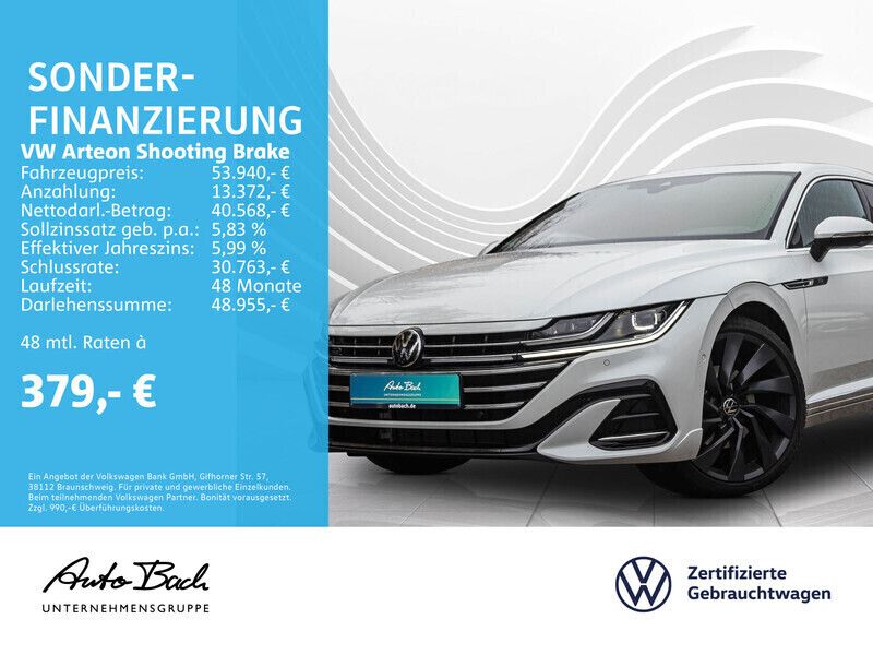Oryxweiß perlmutteffekt Gebraucht 2024 VW Arteon R-line Kombi | 48.440 € (Guter Preis) - Bild 1/4