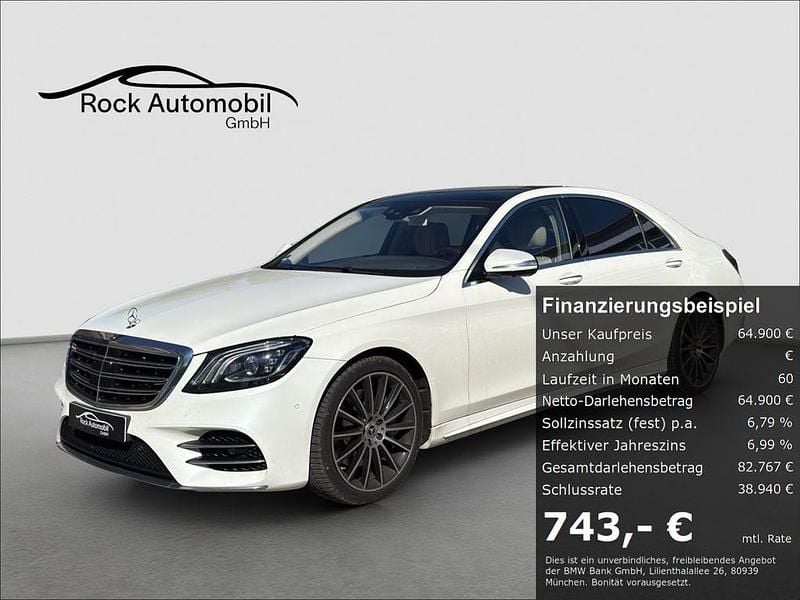 Weiß Gebraucht 2020 Mercedes S560 AMG line Limousine | 64.900 € (Guter Preis) - Bild 1/4