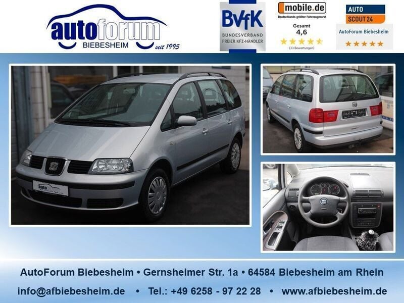 Gebraucht Seat Alhambra Stella 116 PS (85 kW) 2003 Silber Van / Kleinbus