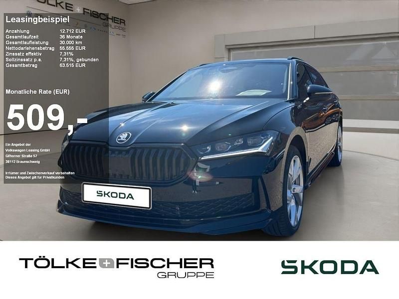 Schwarz Neu 2025 Skoda Superb SportLine Kombi | 49.888 € (Guter Preis) - Bild 1/4