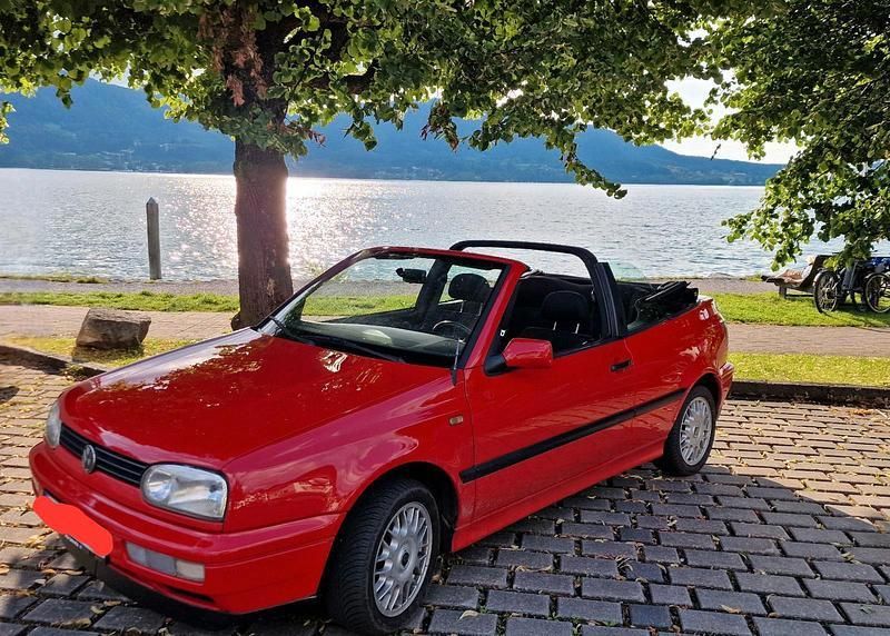 Rot Gebraucht 1996 VW Golf Cabriolet Edition Cabrio | 4.200 € (Teuer) - Bild 1/4