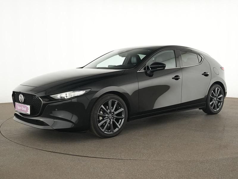 Jet black Gebraucht 2021 Mazda 3 Selection Limousine | 21.878 € (Fairer Preis) - Bild 1/4