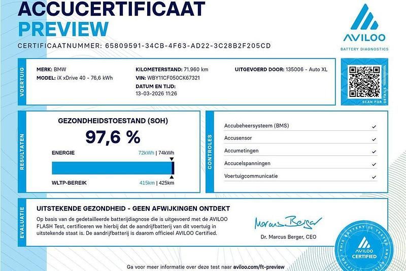 Gebraucht BMW iX Shadowline 239 kW (326 PS) 2022 Schwarz SUV