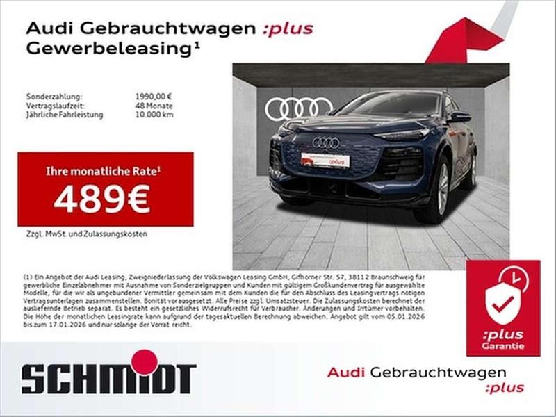 Plasmablau metallic Gebraucht 2025 Audi Q6 e-tron Performance SUV | 60.740 € (Superpreis) - Bild 1/3