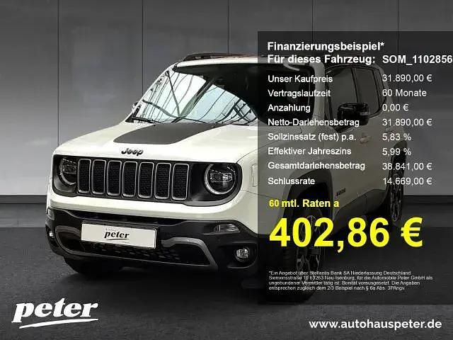Alpine white/dach schwarz Gebraucht 2023 Jeep Renegade SUV | 31.890 € (Teuer) - Bild 1/4