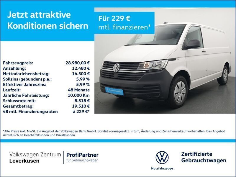 Weiß Gebraucht 2024 VW T6.1 Van | 29.380 € (Guter Preis) - Bild 1/3