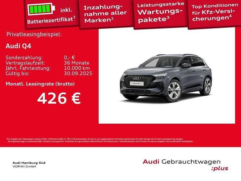 Kieselgrau Gebraucht 2024 Audi Q4 e-tron Advanced SUV | 46.990 € (Etwas zu teuer) - Bild 1/3