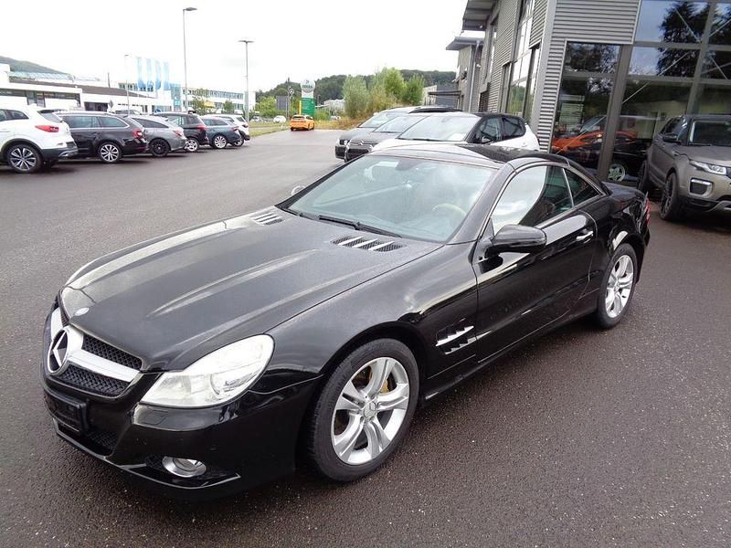 Obsidianschwarz metalliclack Gebraucht 2008 Mercedes SL350 Cabrio | 23.999 € (Guter Preis) - Bild 1/4
