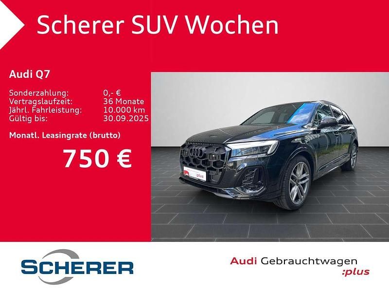 Schwarz Gebraucht 2024 Audi Q7 S-Line SUV | 66.690 € - Bild 1/4