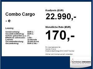 Neu Opel Combo-e Life Basis 100 kW (136 PS) 2025 Weiß (kaolin weiss) Limousine